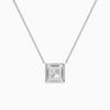 Princess Halo Diamond Necklace