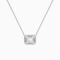 Radiant Halo Diamond Necklace