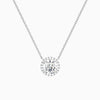 Round Halo Diamond Necklace