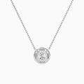 Round Halo Diamond Necklace