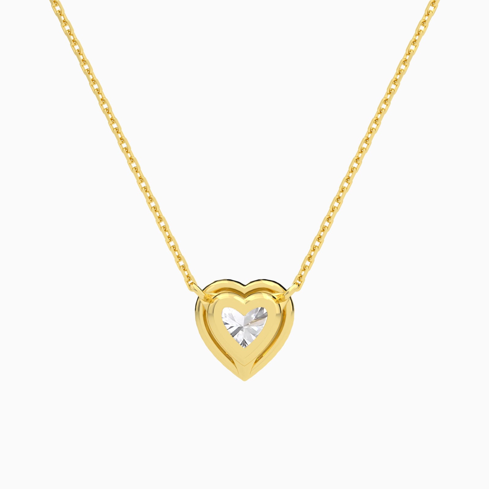 Heart Halo Diamond Necklace