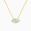 Marquise Halo Diamond Necklace