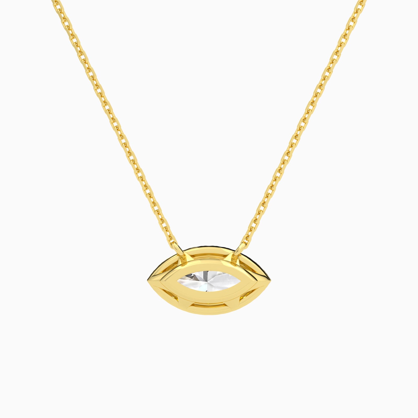 Marquise Halo Diamond Necklace