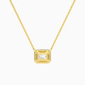 Radiant Halo Diamond Necklace