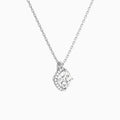 Cushion Halo Diamond Pendant Necklace