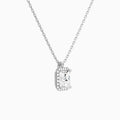 Radiant Halo Diamond Pendant Necklace