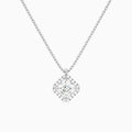 Asscher Halo Diamond Pendant Necklace