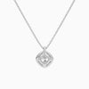 Cushion Halo Diamond Pendant Necklace