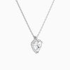 Heart Halo Diamond Pendant Necklace