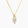 Marquise Halo Diamond Pendant Necklace