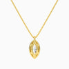 Marquise Halo Diamond Pendant Necklace