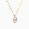 Oval Halo Diamond Pendant Necklace