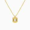 Radiant Halo Diamond Pendant Necklace