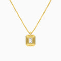 Radiant Halo Diamond Pendant Necklace