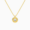 Round Halo Diamond Pendant Necklace