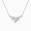 Sparkling Cluster Diamond Necklace