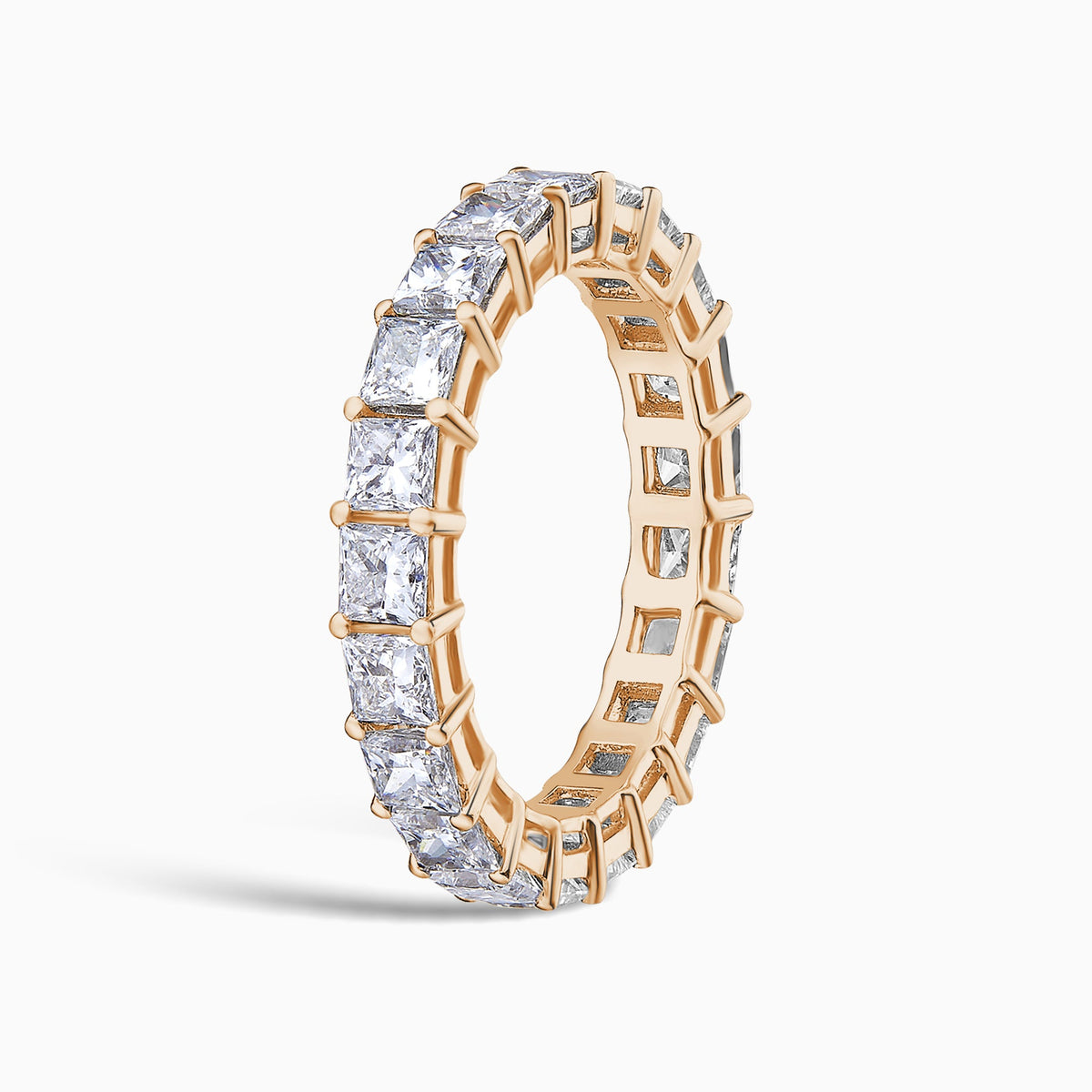 Princess Eternity Band in 14K Rose Gold