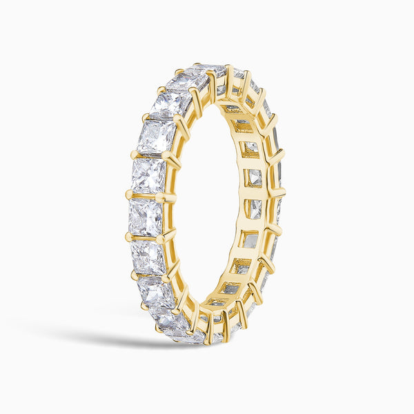 Princess Eternity Band in 14K Yellow Gold