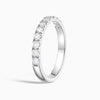 Classic Round Brilliant Half Eternity Band