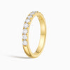 Classic Round Brilliant Half Eternity Band