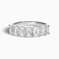 Emerald Half Eternity Band