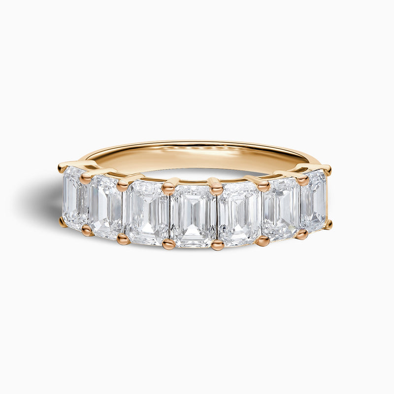 Emerald Half Eternity Band
