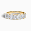 Emerald Half Eternity Band