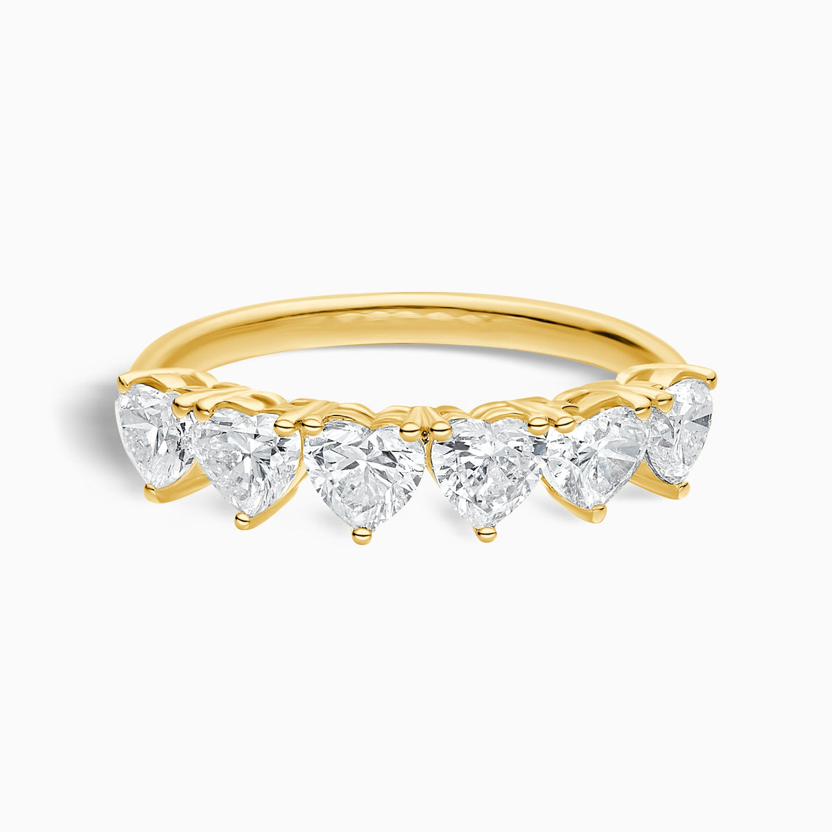 Amore Half Eternity Band in 18K Yellow Gold