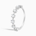 Spaced Six Prong Half Eternity Diamond Band