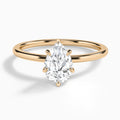 Petite Adora Solitaire Diamond Engagement Ring