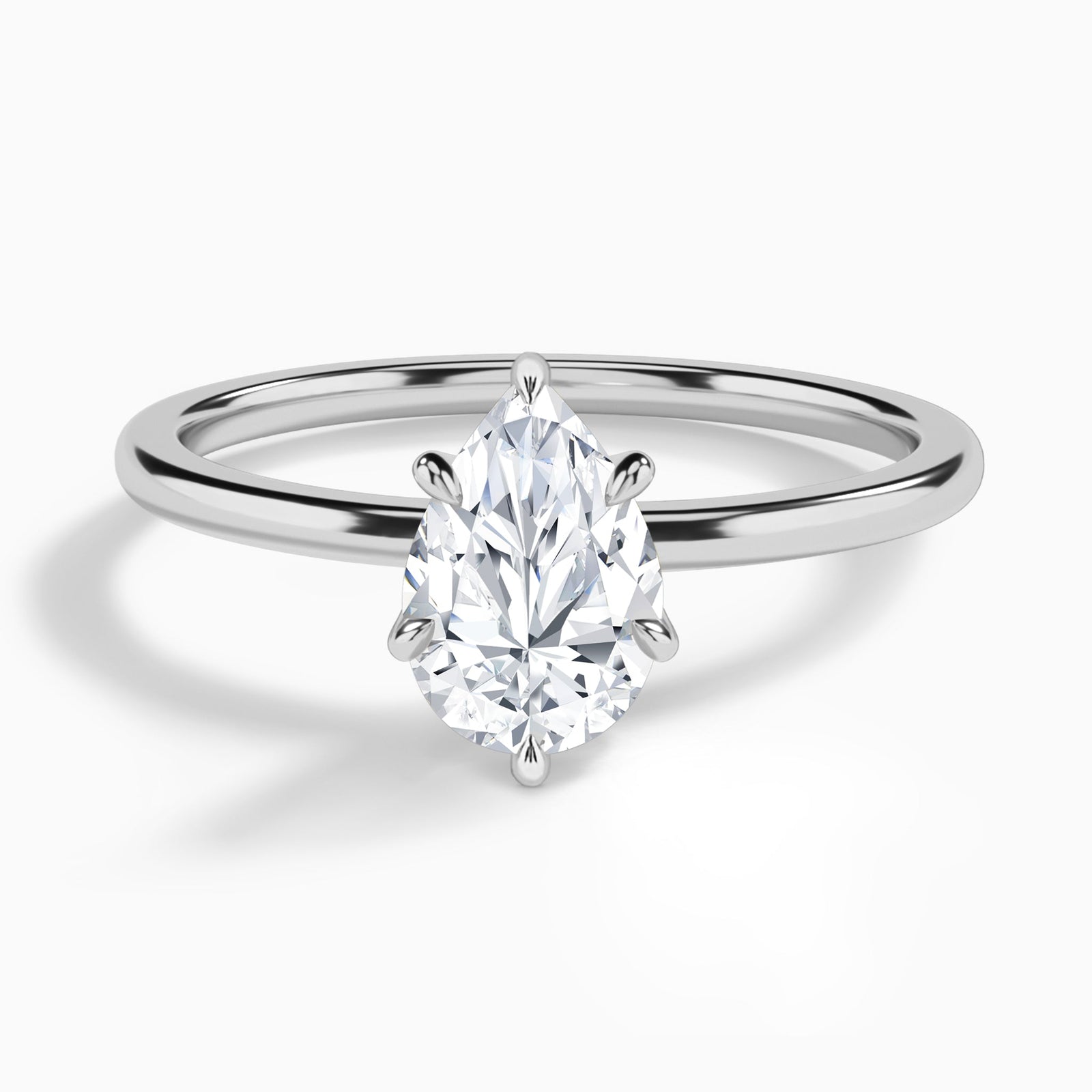 Petite Adora Solitaire Diamond Engagement Ring