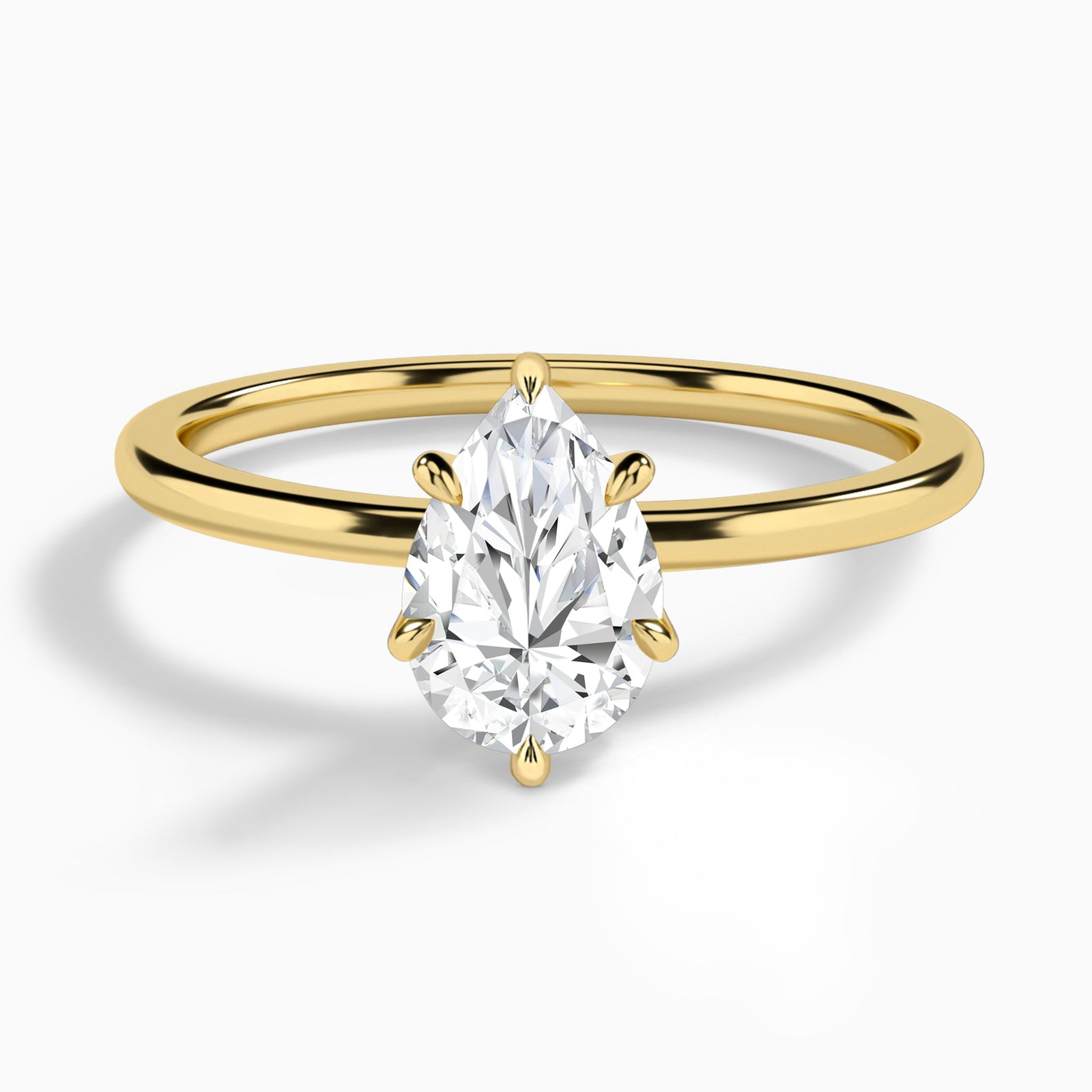 Petite Adora Solitaire Diamond Engagement Ring