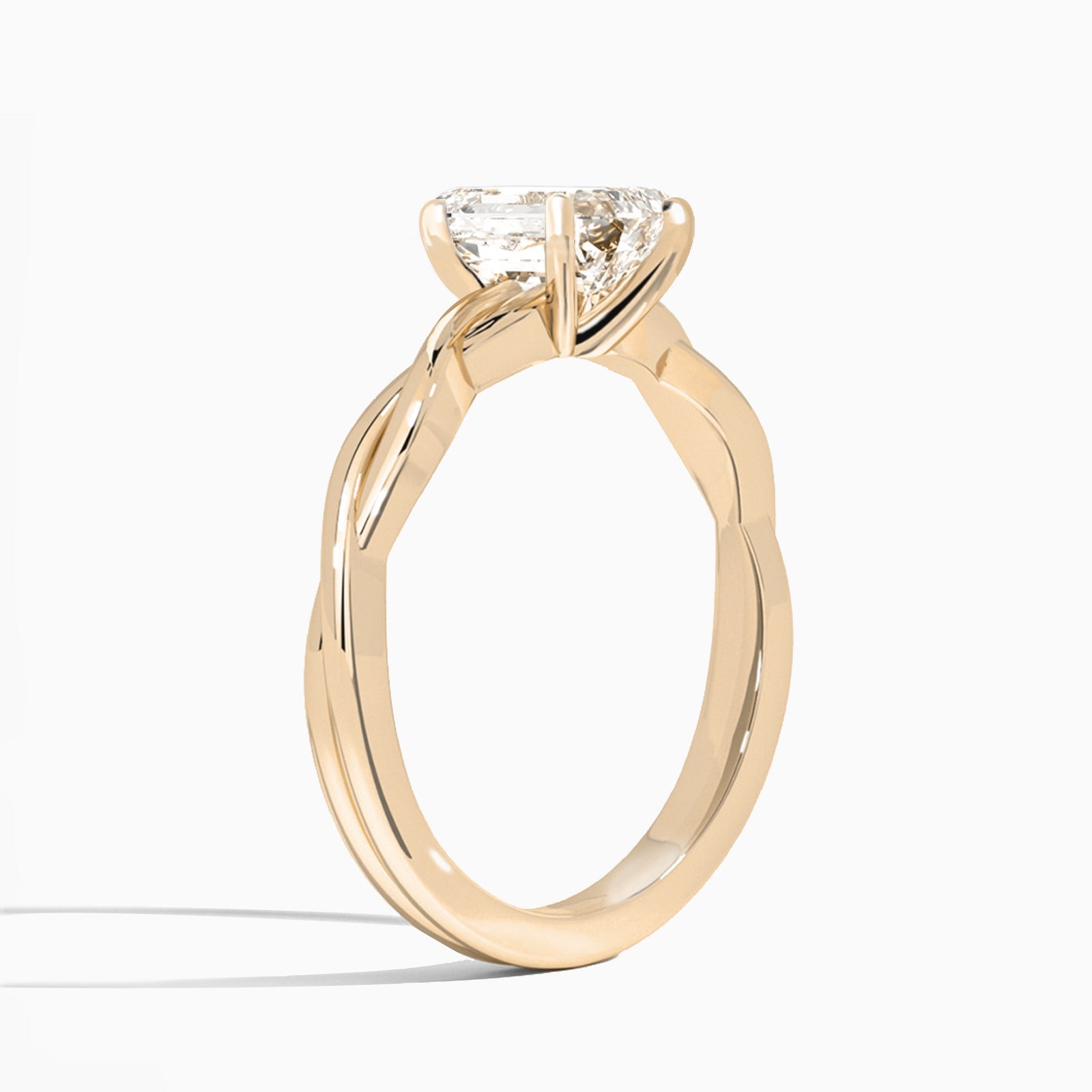 Twisted Vine Diamond Engagement Ring