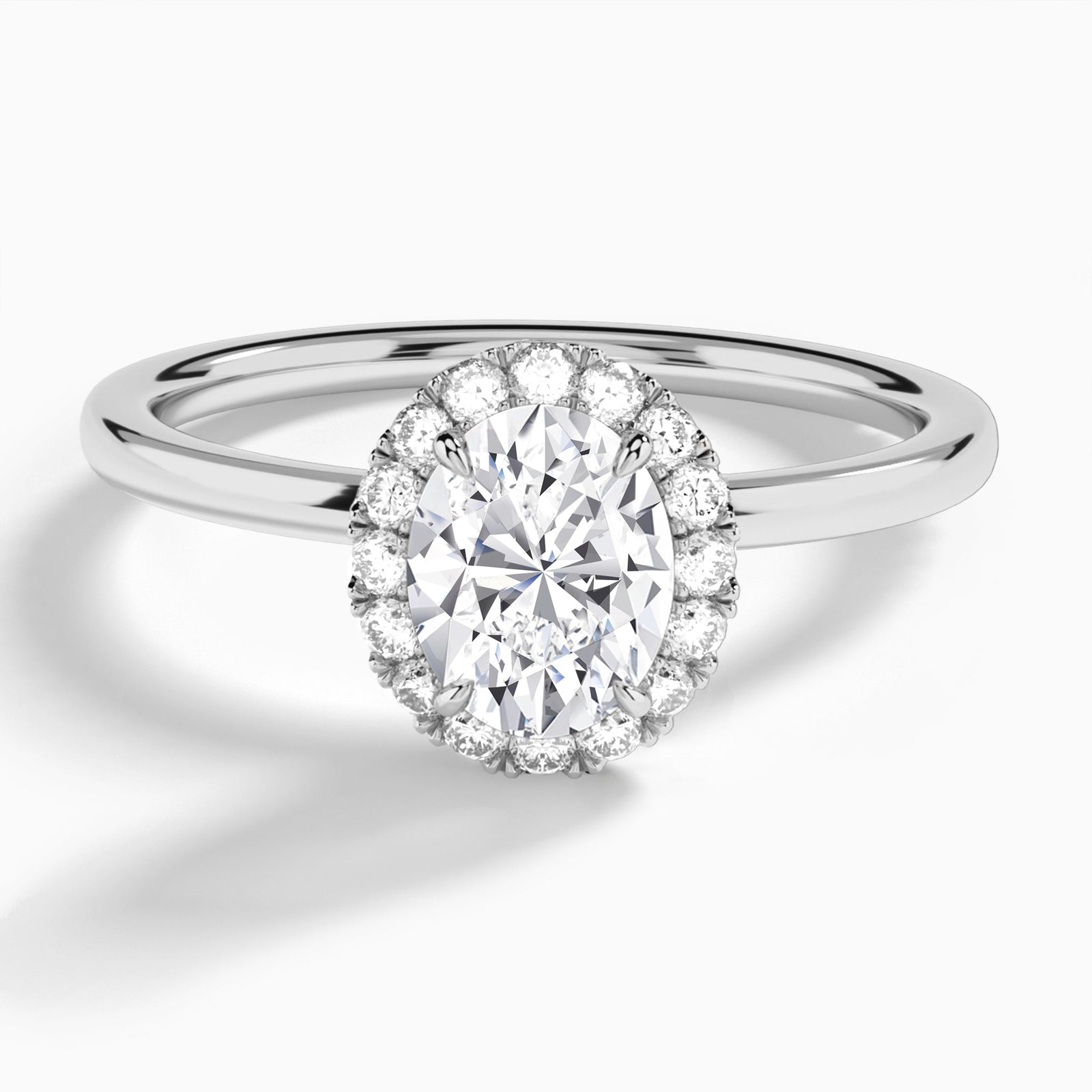 Luna Halo Diamond Engagement Ring