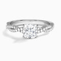 Petite Luxe Twisted Vine Diamond Engagement Ring