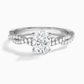 Petite Luxe Twisted Vine Diamond Engagement Ring