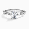 Petite Luxe Twisted Vine Diamond Engagement Ring