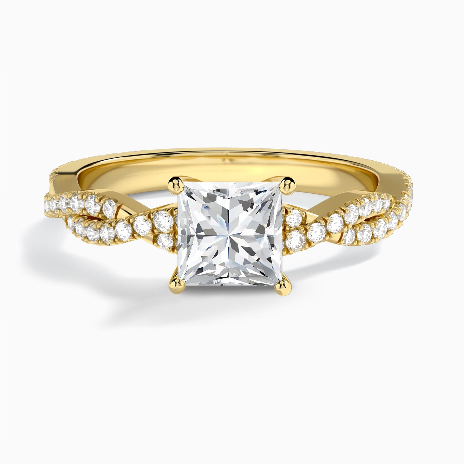 Petite Luxe Twisted Vine Diamond Engagement Ring