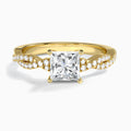 Petite Luxe Twisted Vine Diamond Engagement Ring