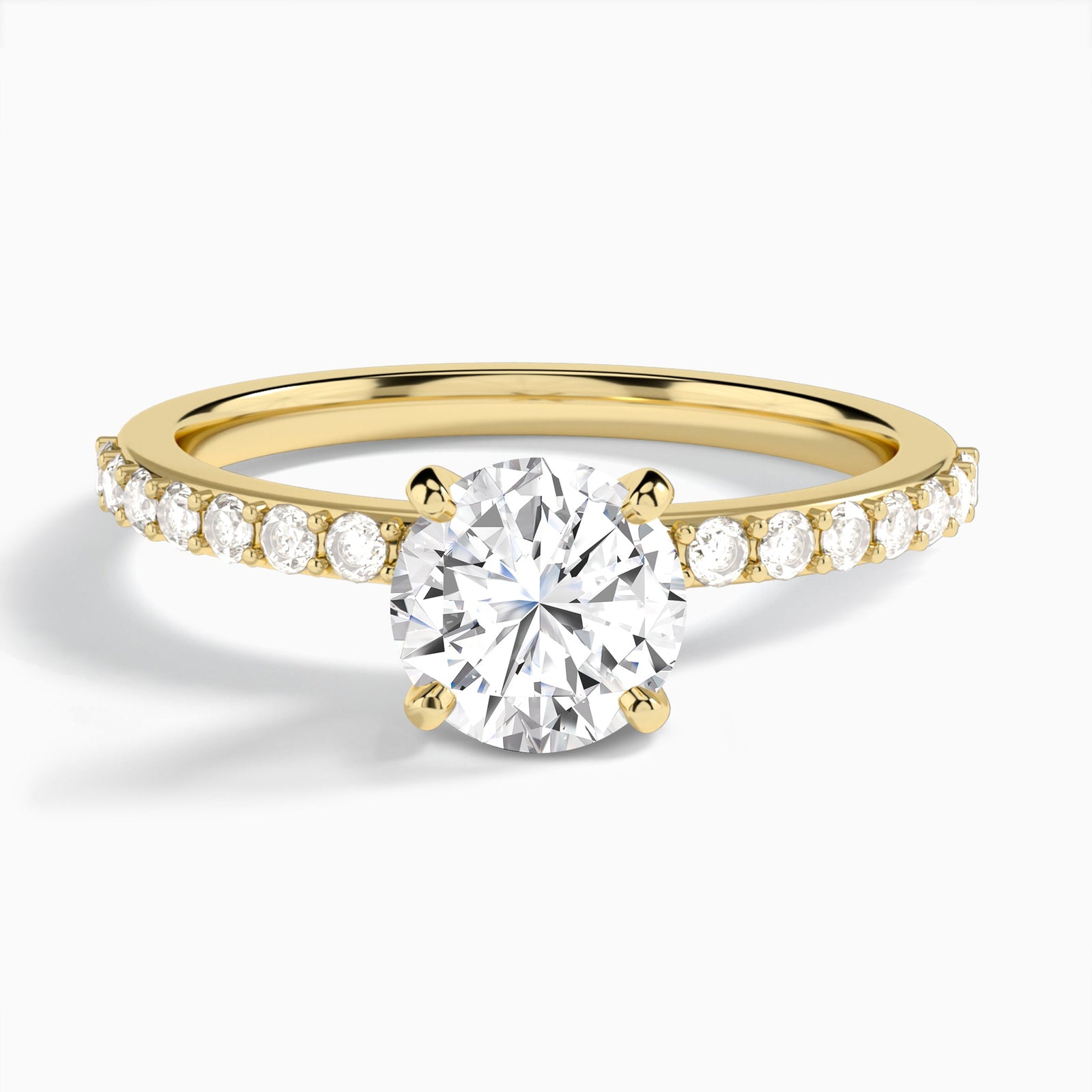 Petite Classic Diamond Engagement Ring