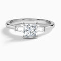 Tapered Baguette Diamond Engagement Ring