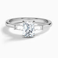 Tapered Baguette Diamond Engagement Ring