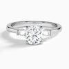 Tapered Baguette Diamond Engagement Ring