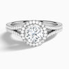 Minerva Halo Diamond Engagement Ring