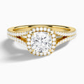 Minerva Halo Diamond Engagement Ring