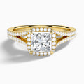 Minerva Halo Diamond Engagement Ring