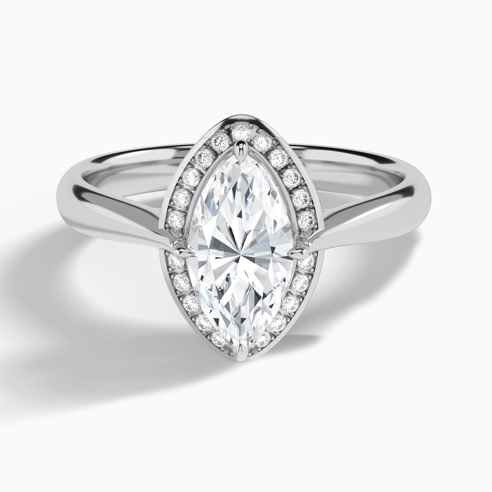 Halo Diamond Engagement Ring