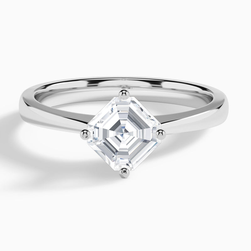 Classic Petal Aurora Four-Prong Diamond Engagement Ring