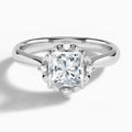 Petite Halo Diamond Engagement Ring