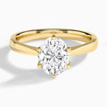 Mystique Halo Six-Prong Diamond Engagement Ring